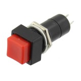 Buton Push Retinere Rosu 3A 250V 40x14mm Montaj Panou Normal Deschis (NO) 12mm