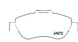 Set Placute frana punte fata SRLine Polonia, Fiat 500 (312), 10.2007-, Panda 2003-2012;