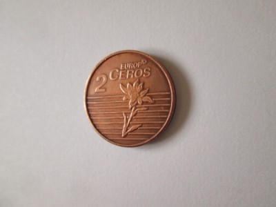 Elvetia 2 Europ Ceros 2003 moneda test,proba foto