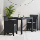 Set Masă Grădină 3 pcs Antracit 100 x 100 x 73 cm Polipropilenă