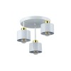 Aplica LED tavan, 3 becuri LED cu soclu E27, diametru baza 30 cm, design modern