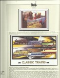 UGANDA TRANSPORT TRENURI LOCOMOTIVE PE FILA DE ALBUM MNH