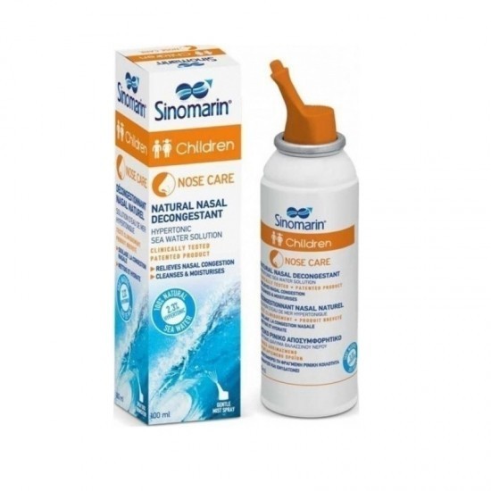 Spray nazal Sinomarin pentru &icirc;ngrijirea nasului copiilor 6+ luni cu apă de mare pentru sugari și copii 100 ml