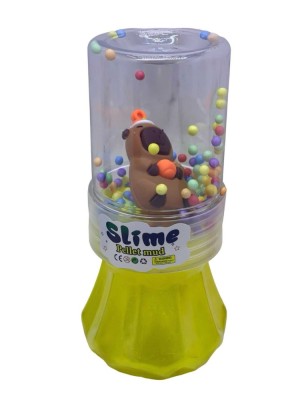 Slime colorat cu capibara si bilute decorative foto