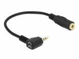 Cablu Stereo jack 2.5 mm 3 pini la jack 3.5 mm 4 pini T-M unghi, Delock 65674