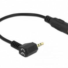Cablu Stereo jack 2.5 mm 3 pini la jack 3.5 mm 4 pini T-M unghi, Delock 65674