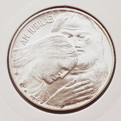 758 Vatican 500 Lire 1975 Pavlvs VI (Holy Year - Forgiveness) km 131 argint foto