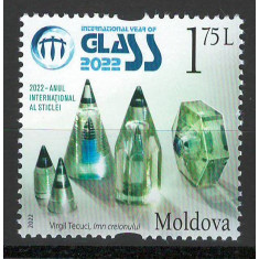 Moldova 2022 Mi 1181 MNH - ONU: Anul 2022 &ndash; Anul international al sticlei