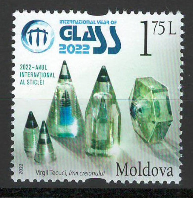 Moldova 2022 Mi 1181 MNH - ONU: Anul 2022 &amp;ndash; Anul international al sticlei foto