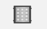 Modul tastatura videointerfon Hikvision DS-KD-KP/S, Pro Series, cod PIN, apelare statie interioara, IP65, IK07