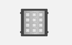 Modul tastatura videointerfon Hikvision DS-KD-KP/S cu cod PIN, IP65, IK07
