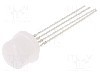Dioda LED, 8mm, RGB, {{Luminozitate}}, 20mA, 2,1...2,6/2,9...3,4V, OPTOSUPPLY - OSTAMC87A2A