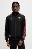 Adidas Originals bluză Manchester United culoarea negru, cu imprimeu, JF0358