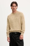 HUGO pulover de bumbac culoarea verde, light, 50543785