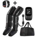 Aparat masaj Profesional pentru Picioare, Gambe si Coapse, Drenaj Limfatic, Refacere Musculara, cu 8 Camere de Compresie, 8 Nivele de intensitate si 3
