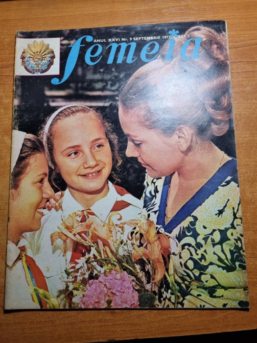 revista femeia septembrie 1973-art. alba iulia,moda,ilie nastase