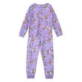 Set Pijama de Iarnă Lila Bumbac cu Imprimeu Frozen 2, CMCLASS