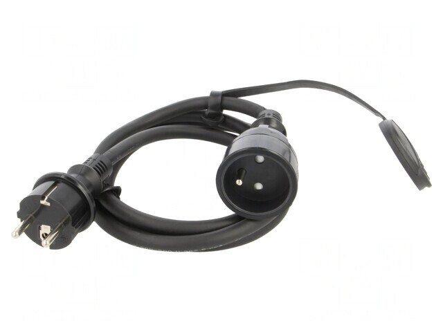 Prelungitor Alimentare 1.5m 16A Negru