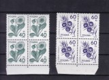 POLONIA 1989 FLORA BLOCURI DE 4 TIMBRE MNH, Nestampilat