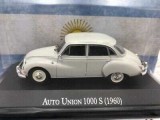 Macheta Auto Union 1960 1000 s scara 1/43 alb si gri