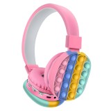 Casti On Ear Bluetooth MRG MCXT806C Pop It Roz, Microfon, Stereo, Jack 3.5mm, Autonomie 18h