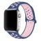 Curea sport Edman silicona pentru Apple Watch Ultra/SE/9/8/7/6/5/4/3/2/1, 42/44/45/49 mm, marimea L, Albastru/Roz