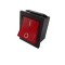 Intrerupator Rocker dreptunghiular SPDT ON-OFF Rosu 250V 15A IP20 KCD2 2x2 pini