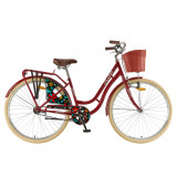 Bicicleta Oras Polar Grazia Bordo 1s - 28 inch, L, Rosu