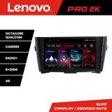 Navigatie Nissan Qashqai Lenovo Kit-353 8 core QLED 2K 8+256 360 Android Waze USB Navigatie Internet Youtube Radio CarStore Technology