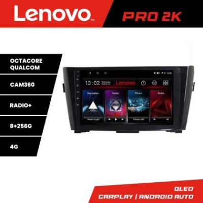 Navigatie Nissan Qashqai Lenovo Kit-353 8 core QLED 2K 8+256 360 Android Waze USB Navigatie Internet Youtube Radio CarStore Technology foto