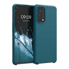 Husa Kwmobile pentru OPPO Find X3 Lite, Silicon, Verde, 55201.57 foto