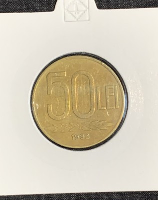 Moneda 50 lei 1993 foto