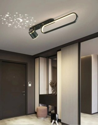 Aplica LED 40W, cu cer instelat negru + gold, 3000/4000/6000k foto