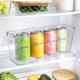 Organizator Frigider Transparent pentru Doze de Băuturi Racoritoare, CMCLASS