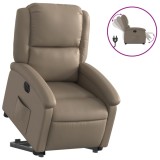 Cumpara ieftin Fotoliu rabatabil electric cu ridicare, cappuccino