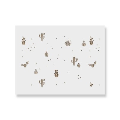 Sablon 900x600x0.7mm Cactus Refolosibil, model MXSP7024 foto