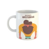 Cana alba personalizata Homo Hipstericus, INOVATIX&reg;. 330ml