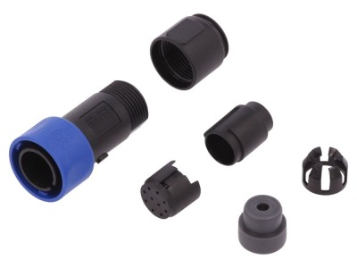 Conector circular tată 10 pini, IP68 foto