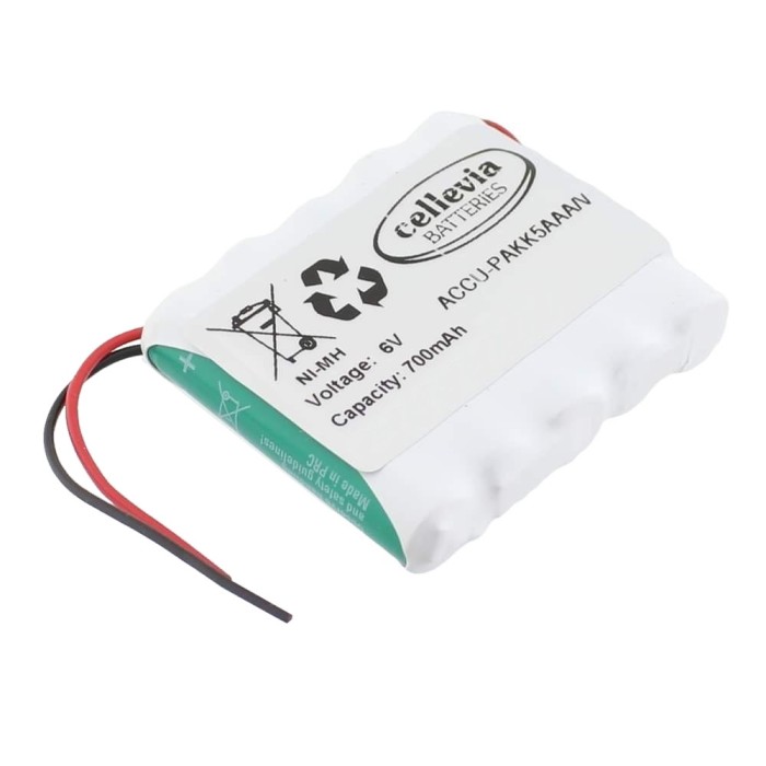 Acumulator R3, 6V, 700mAh, Ni-MH, CELLEVIA BATTERIES, ACCU-PAK5AAA/V, T113442