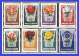 Ungaria 1962 - trandafiri, serie neuzata