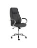 Scaun directorial SL Q036, Piele ecologica, Cadru Metalic, Inaltime ajustabila, 100 kg, Gri