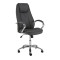 Scaun directorial SL Q036, Piele ecologica, Cadru Metalic, Inaltime ajustabila, 100 kg, Gri