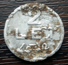 (R) MONEDA ROMANIA - 2 LEI 1952, REPUBLICA POPULARA ROMANA - RARA foto