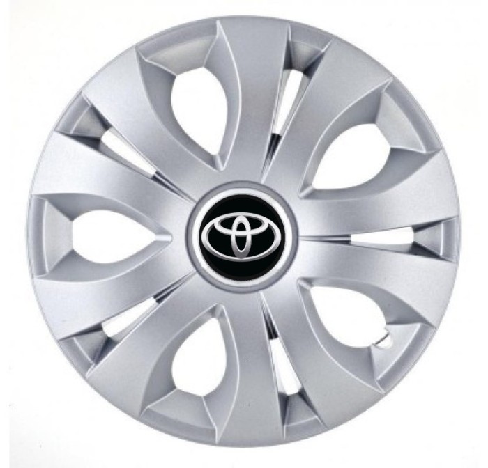 Set 4 Capace Roti Autohelix MSA&reg; potrivite jantelor de 16 inch, Compatibil Cu Toyota, model Top Gray