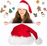 Caciula de Craciun "N/A", textil, rosu/alb, 33 x 45 cm