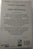 Andrzej Sapkowski , Sabia destinului. Seria Witcher Vol.2