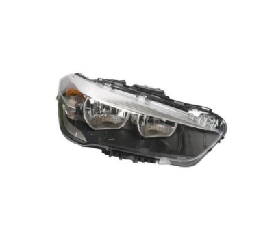 Far BMW X1 (F48), 06.2015-, partea dreapta, DEPO, cu &amp;amp;quot;lumina timp de zi&amp;amp;quot; tip LED; H7+H7+PY21W; electric; argintiu; cu motor; halogen foto