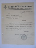 Rară! Cercetășia Rom&acirc;niei-Scrisoare mulțumire ptr urările de Anul Nou 2 Ian.1937