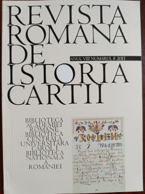 Revista Romana de Istoria Cartii nr. 6, 7 si 8 foto