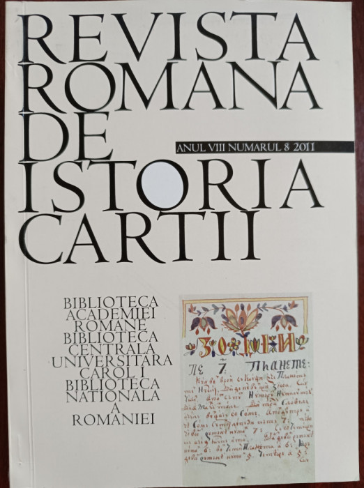 Revista Romana de Istoria Cartii nr. 6, 7 si 8